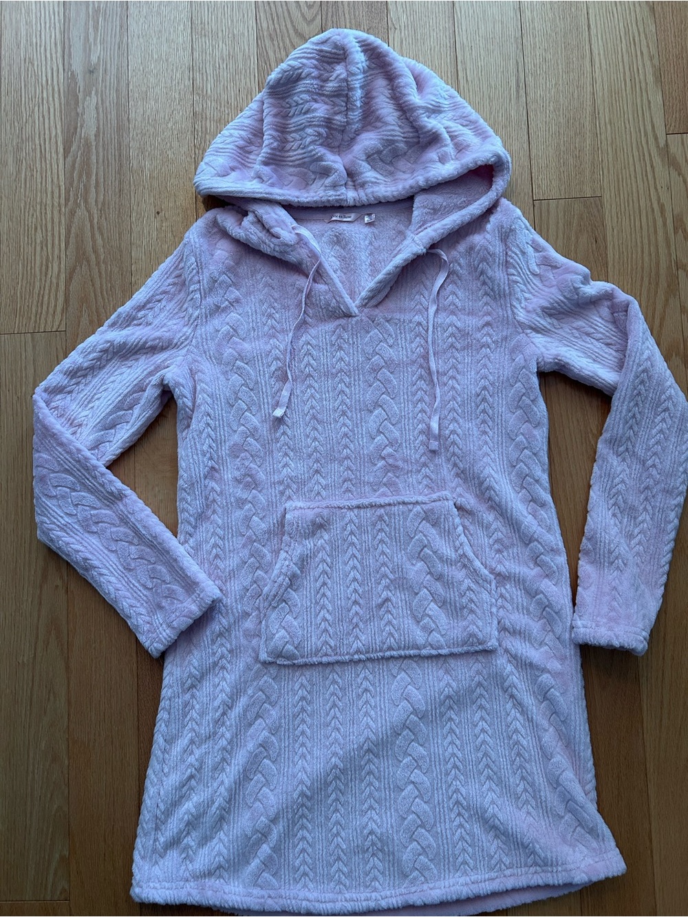 La Vie En Rose Super Soft Plush Hooded Lounge Tunic